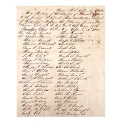 Wiliiam H. Harrison - Manuscript Document