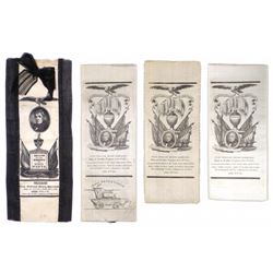 William H. Harrison - Silk Mourning Ribbons