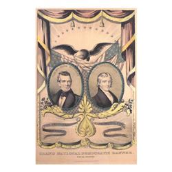 Polk & Dallas - Grand National Democratic Banner Jugate