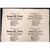 Image 3 : James Polk - Uncut Ballot Sheet