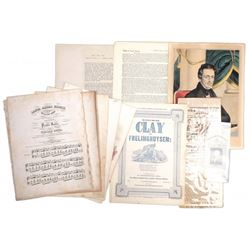 1844 & 1845 Campaign Ephemera (10)