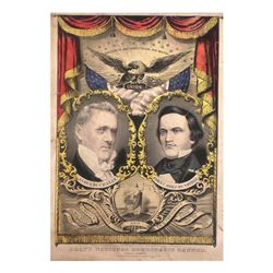 Buchanan & Breckinridge - Two Currier Jugate Banners