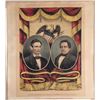 Image 2 : Rare Lincoln and Hamlin Republican Banner Jugate