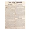 Image 1 : Lincoln - 1864 Campaign "The Platforms" Handbill