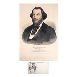 Herschel Johnson - Lithograph Portrait and Envelope