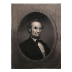 Lincoln - Large Steel Engraved Portrait
