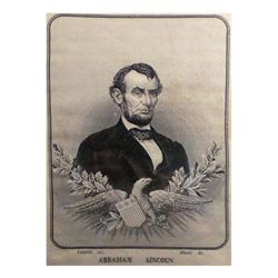 Lincoln - Impressive Silk Stevengraph Portrait