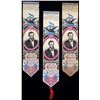 Image 2 : Lincoln - Three Stevengraph Portrait Mourning Ribbons