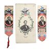 Image 1 : Lincoln - Stevengraph Inaugral & Mourning Ribbons