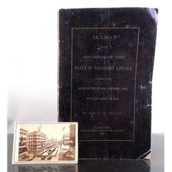 Lincoln - "Sermon...on...Death of President Lincoln"