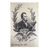 Image 1 : Lincoln - French Silk Stevengraph Mourning Portrait