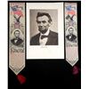 Image 2 : Lincoln - Two Stevengraph Mourning Ribbons & Other