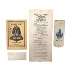 Bell & Everett - 1860 Campaign Ephemera