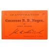 Image 1 : Rutherford B. Hayes 1877 Inaugural Ticket