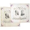 Image 1 : J.A. Garfield & C.A. Arthur Two 1880 Jugate Bandanas