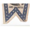 Image 3 : James A. Garfield 1880 Printed Silk Campaign Pennant