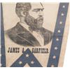Image 4 : James A. Garfield 1880 Printed Silk Campaign Pennant