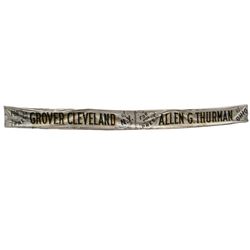 G. Cleveland & A.G. Thurman Huge 1888 Campaign Banner