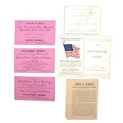 B. Harrison & L.P. Morton 1888 Republican Meeting