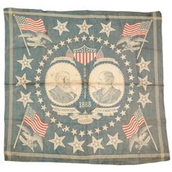 B. Harrison & L.P. Morton 1888 Campaign Bandana