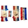 Image 1 : Benjamin Harrison 1888 Celluloid Portrait Ribbons and