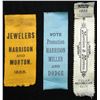 Image 8 : Benjamin Harrison Eight 1888 Text-Only Campaign Ribbons