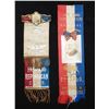 Image 3 : Benjamin Harrison Two 1892 Regional Convention Ribbons.