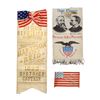 Image 1 : B. Harrison & W. Reid Three 1892 Campaign Ribbons