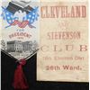 Image 8 : Grover Cleveland 1892 Campaign RIbbon & Others.