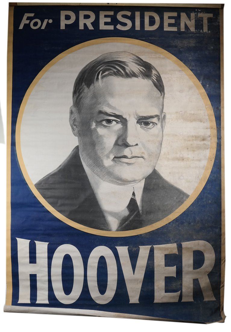 Herbert Hoover 1928 Campaign Banner