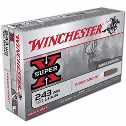 *AMMO* WINCHESTER X2432 Super-X 243 Winchester Power-Point 100 GR (200 ROUNDS) 020892200043