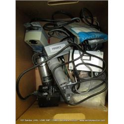 BOX: ASSORTED ELECTRONICS-CONTROLS, METER