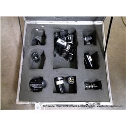 ASSORTED LENSES (17) & ANVIL CASE