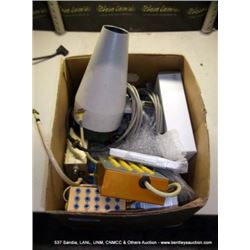 BOX: MISCELLANEOUS ELECTRONICS & TROPEL 280 LASER COLLIMATOR (PS) 72094