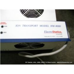 ELECTRO STATICS HM-8000 ION TRANSPORT