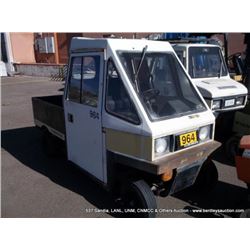 CUSHMAN 898452-3210 GAS INDUSTRIAL TRUCK ~ 19,525 TITLE??? KEYS-1 6771