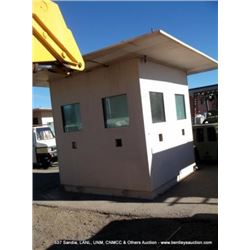 REINFORCED STEEL GUARDSHACK ~ 16,000 LBS 13'W X 9'H X 13'L