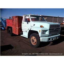 1985 FORD 370 4V WELDING TRUCK ~ 50,008 MILES VIN: 1FDWF70H2FVA66306, NON-RUNNER, 6.1L V8 GAS, MILEA
