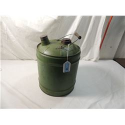 5 GALLON VINTAGE PETROLEUM GASOLINE STATION CAN