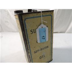 STANDARD OIL CO SUPERLA CREAM SEPARATOR OIL CAN