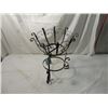 Image 1 : ANTIQUE VINTAGE BLACK WROUGHT IRON PLANT STAND