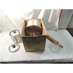 VINTAGE KITCHENALIA LOT WEST BEND SPUN ALUMINUM