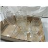 Image 2 : BAR LOT CRYSTAL DECANTERS GLASS LIDS
