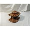Image 1 : ANTIQUE VINTAGE PIPE RACK TOBACCO HOLDER JAR