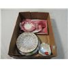Image 1 : BOX LOT ANTIQUE VINTAGE ASH TRAYS TOBACCIANA