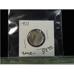 1911 V NICKEL UNCIRCULATED CONDITION!!