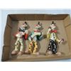 Image 1 : LOT 3 RARE VINTAGE ANTIQUE CLOWN FIGURES STATUES