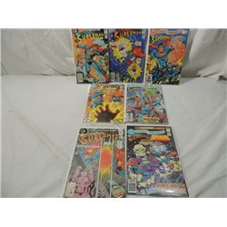 7 COMIC BOOKS ALL OLDER SUPERMAN