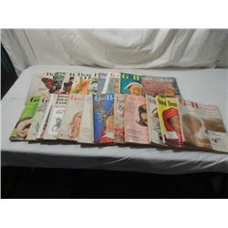 BOX LOT VINTAGE GOOD HOUSEKEEPING MAGAZINES MORE