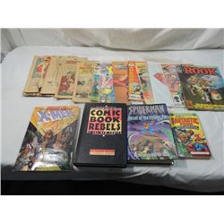 COMIC LOT BOOKS HARD COVERS OLD COMICS MORE